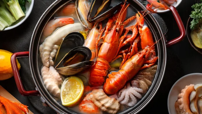 Are seafood boils healthy, nutritional benefits of seafood boils, health concerns of seafood boils, seafood boil ingredients, healthy seafood boil recipe, low-sodium seafood boils, omega-3 fatty acids in seafood, calorie count of seafood boils, seafood boil portion control