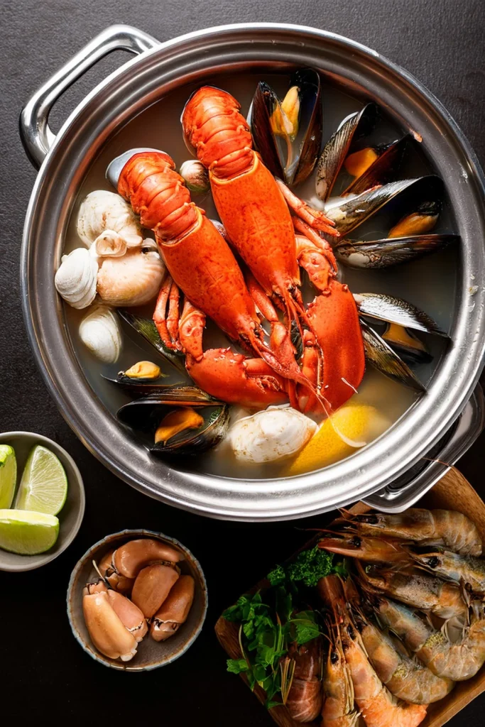 Are seafood boils healthy, nutritional benefits of seafood boils, health concerns of seafood boils, seafood boil ingredients, healthy seafood boil recipe, low-sodium seafood boils, omega-3 fatty acids in seafood, calorie count of seafood boils, seafood boil portion control