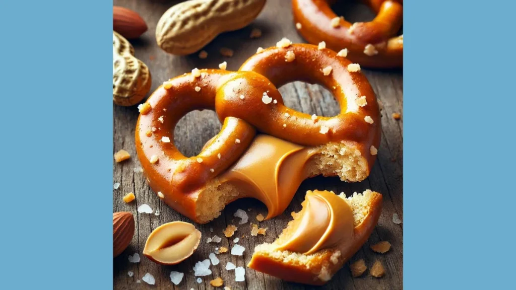 Peanut butter pretzels, sweet and salty snack, homemade peanut butter pretzels, peanut butter filling, pretzel recipe, protein snack, healthy snack alternative, peanut butter pretzel pros and cons, chocolate-coated pretzels