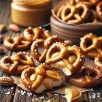 Peanut butter pretzels, sweet and salty snack, homemade peanut butter pretzels, peanut butter filling, pretzel recipe, protein snack, healthy snack alternative, peanut butter pretzel pros and cons, chocolate-coated pretzels